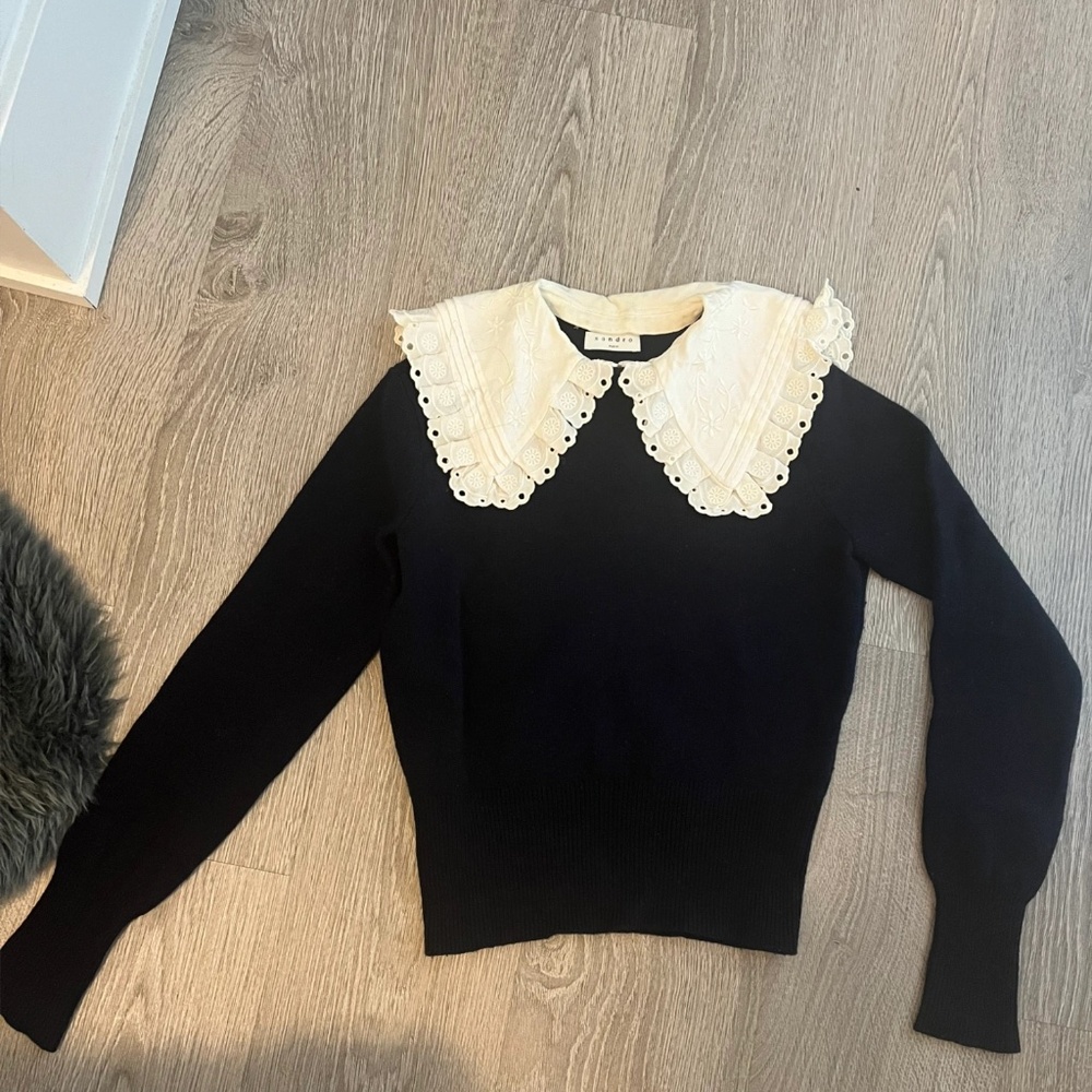 Sandro Peter Pan Collar Sweater